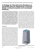 A Strategy for Describing the Biosphere at Candidate Sites for Repositories of Nuclear Waste: Linking Ecosystem and Landscape Modeling