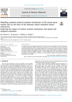 Modelling radiation-induced oxidative dissolution of UO2-based spent nuclear fuel on the basis of the hydroxyl radical me diate d surface mechanism. Exploring the impact of surface reaction mechanism and spatial and temporal resolution