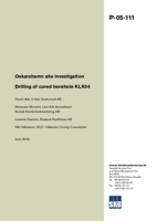 Oskarshamn site investigation. Drilling of cored borehole KLX04