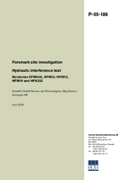 Forsmark site investigation. Hydraulic interference test. Boreholes KFM04A, HFM10, HFM13, HFM19 and HFK252
