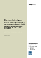 Oskarshamn site investigation. Numbers and metabolic diversity of microorganisms in borehole KLX03. Results from sections 193.0-198.0 m, 408.0-415.3 m, 735.5-748.0 m and 964.5-975.2 m