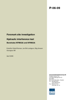 Forsmark site investigation. Hydraulic interference test. Boreholes KFM02A and KFM03A
