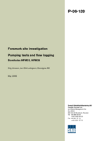 Forsmark site investigation. Pumping tests and flow logging. Boreholes HFM25, HFM26