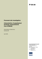 Forsmark site investigation. Interpretation of geophysical borehole measurements from KFM06C