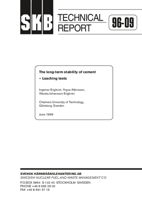 The long-term stability of cement &ndash; Leaching tests