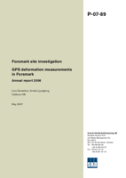 Forsmark site investigation. GPS deformation measurements in Forsmark. Annual report 2006