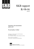 Separation och transmutation (S&T) 1997. En genomgång av nuläget