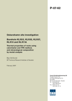 Oskarshamn site investigation. Borehole KLX03, KLX05, KLX07, KLX10 and KLX11A. Thermal properties of rocks using calorimeter and TPS method, and mineralogical composition by modal analysis