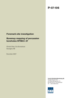 Forsmark site investigation. Boremap mapping of percussion boreholes HFM33-37