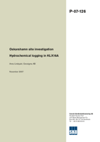 Oskarshamn site investigation. Hydrochemical logging in KLX16A