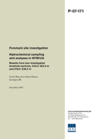 Forsmark site investigation. Hydrochemical sampling and analyses in KFM12A. Results from two investigated borehole sections, 343.0-363.0 m and 516.0-536.0 m