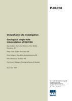 Oskarshamn site investigation. Geological single-hole interpretation of KLX16A