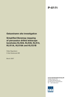 Oskarshamn site investigation. Simplified Boremap mapping of percussion drilled telescope boreholes KLX08, KLX09,KLX10, KLX11A, KLX19A and KLX21B
