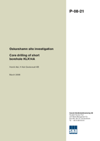 Oskarshamn site investigation. Core drilling of short borehole KLX14A