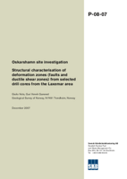 Oskarshamn site investigation. Structural characterisation of deformation zones (faults and ductile shear zones) from selected drill cores from the Laxemar area