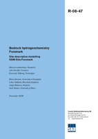 Bedrock hydrogeochemistry Forsmark. Site descriptive modelling SDM-Site Forsmark