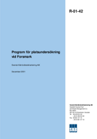 Program för platsundersökningar vid Forsmark