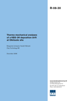Thermo-mechanical analyses of a KBS-3H deposition drift at Olkiluoto site