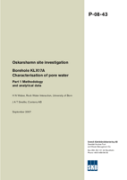 Oskarshamn site investigation. Borehole KLX17A Characterisation of pore water. Part 1 Methodology and analytical data