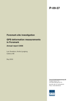 Forsmark site investigation. GPS deformation measurements in Forsmark. Annual report 2008