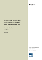 Forsmark site investigation. Hydro monitoring program. Report for May 2008-April 2009