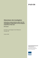 Oskarshamn site investigation. Laboratory measurements within the site investigation programme for the transport properties of the rock. Final report