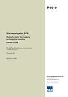 Site investigation SFR. Hydraulic tests, flow logging and chemical sampling. Borehole HFR106