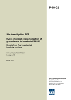 Site investigation SFR. Hydrochemical characterisation of groundwater in borehole KFR105. Results from five investigated borehole sections