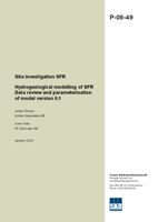 Site investigation SFR. Hydrogeological modelling of SFR. Data review and parameterisation of model version 0.1