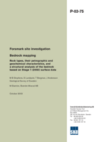 Forsmark site investigation. Bedrock mapping. Rock types, their petrographic and geochemical characteristics, and a structural analysis of the bedrock based on Stage 1 (2002) surface data