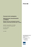 Forsmark site investigation. Hydrochemical characterisation in KFM04A. Results from two investigated borehole sections, 230.5-237.6 and 354.0-361.1 metres