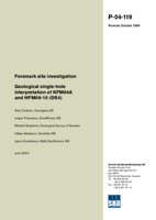 Forsmark site investigation. Geological single-hole interpretation of KFM04A and HFM09-10 (DS4). Revised October 2006