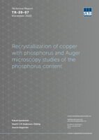 Recrystallization of copper with phosphorus and Auger microscopy studies of the phosphorus content. Updated 2024-06