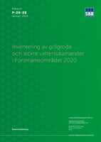 Inventering av gölgroda och större vattensalamander i Forsmarksområdet 2020