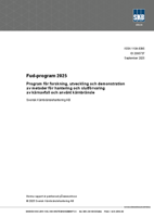 Fud-program 2025. Program för forskning, utveckling och demonstration av metoder för hantering och slutförvaring av kärnavfall och använt kärnbränsle