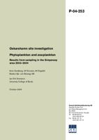 Oskarshamn site investigation. Phytoplankton and zooplankton. Results from sampling in the Simpevarp area 2003-2004