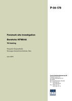 Forsmark site investigation. Borehole: KFM04A Tilt testing