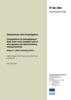 Oskarshamn site investigation. Compilation of petrophysical data from rock samples and in situ gamma-ray spectrometry measurements. Stage 2 - 2004 (including 2002). Revised September 2006