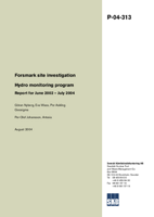 Forsmark site investigation. Hydro monitoring program. Report for June 2002 - July 2004