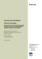 Forsmark site investigation. Fracture mineralogy. Results from fracture minerals and wall rock alteration in boreholes KFM01A, KFM02A, KFM03A and KFM03B