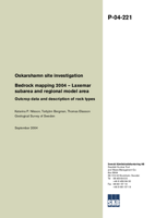 Oskarshamn site investigation. Bedrock mapping 2004 - Laxemar subarea and regional model area. Outcrop data and description of rock types