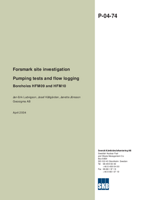 Forsmark site investigation. Pumping tests and flow logging. Boreholes HFM09 and HFM10