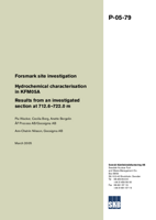 Forsmark site investigation. Hydrochemical characterisation in KFM05A. Results from an investigated section at 712.6-722.0 m